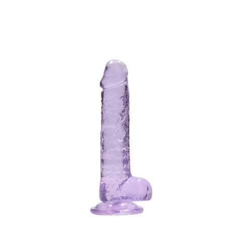 REALROCK 7'' Realistic Dildo With Balls - Purple - DONGS