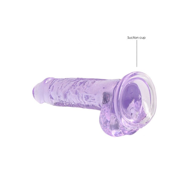 REALROCK 7'' Realistic Dildo With Balls - Purple - DONGS