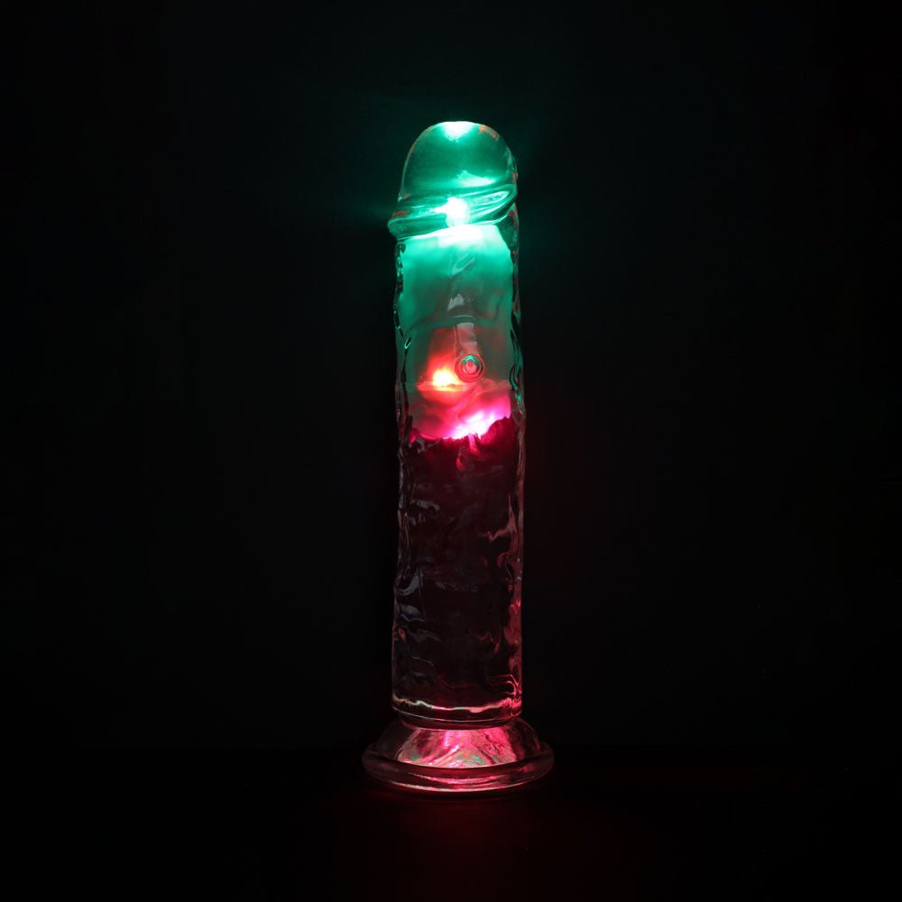 REALROCK 8'' No Balls Wireless Rechargeable LED Vibrating Dong - DONGS - Naughty by Nature Adult Store