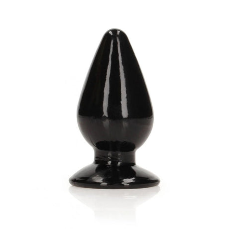 REALROCK 9 cm Anal Plug - Black - Black 9 cm (3.5'') Butt Plug - Anal Toys