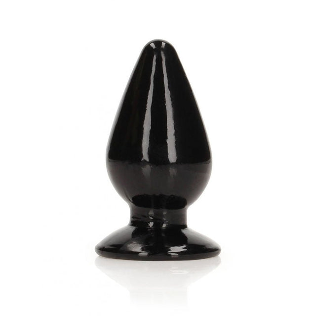 REALROCK 9 cm Anal Plug - Black - Black 9 cm (3.5'') Butt Plug - Anal Toys