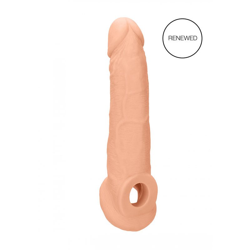 REALROCK 9'' Realistic Penis Extender with Rings - SLEEVES