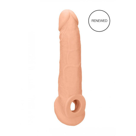REALROCK 9'' Realistic Penis Extender with Rings - SLEEVES