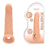 REALROCK 9'' Realistic Penis Extender with Rings - SLEEVES