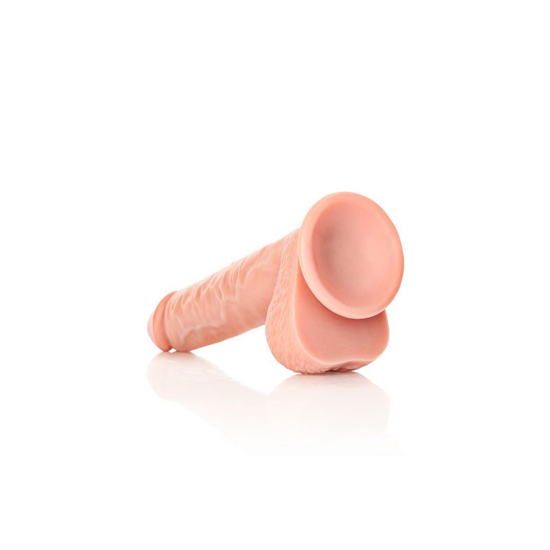 REALROCK Straight Realistic Dildo with Balls - Flesh (10'') Dong - DONGS