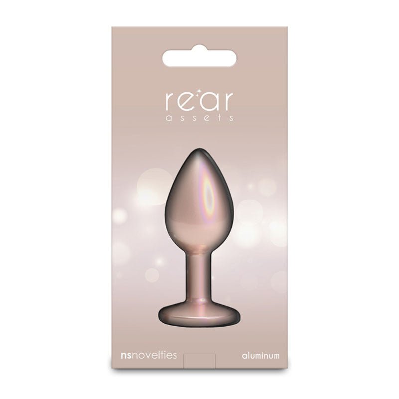 Rear Assets Iridescent - Champagne 7.1 cm Small Butt Plug - ANAL TOYS