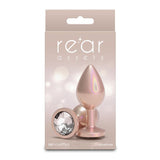 Rear Assets Iridescent - Iridescent Champagne 8.2 cm Medium Butt Plug - ANAL TOYS