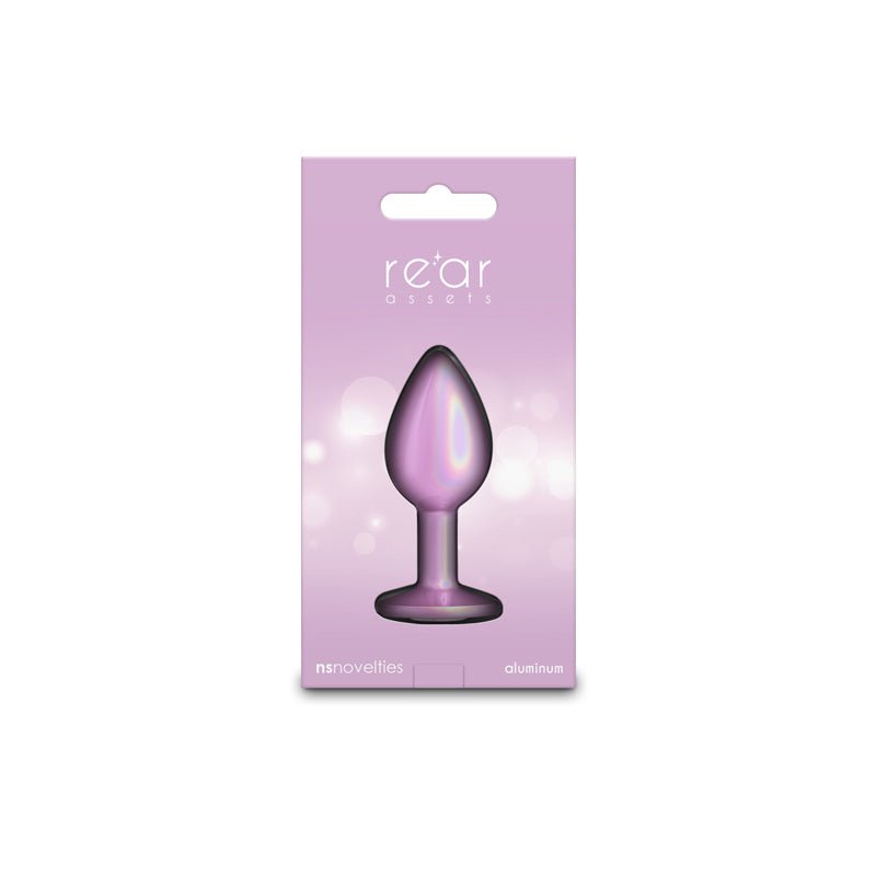 Rear Assets Iridescent Pink - Iridescent Pink 7.1 cm Small Butt Plug - ANAL TOYS