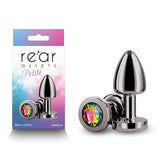 Rear Assets Petite - Gunmetal with Rainbow Gem - ANAL TOYS