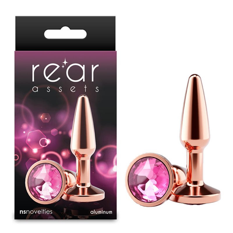 Rear Assets Tapered - Small - Rose Gold - ANAL TOYS