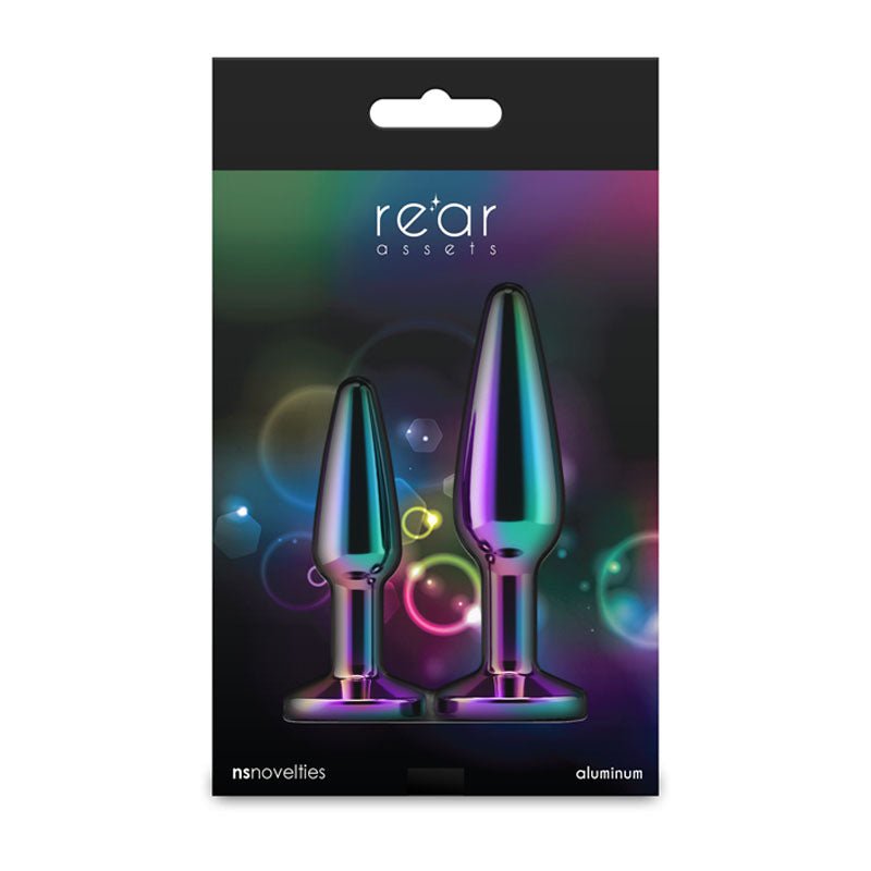 Rear Assets Tapered Trainer Kit - Metal Butt Plugs - Set of 2 Sizes - ANAL TOYS