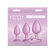 Rear Assets Trainer Kit - Iridescent Pink Metallic Butt Plugs - Set of 3 Sizes - ANAL TOYS