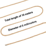 Rebellion Reign Hemp Bondage Rope - Rustic 10 metre length - BONDAGE - TOYS