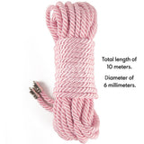 Rebellion Reign Silky Bondage Rope - Pink 10 metre length - BONDAGE - TOYS
