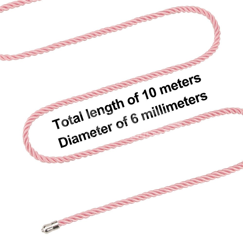 Rebellion Reign Silky Bondage Rope - Pink 10 metre length - BONDAGE - TOYS