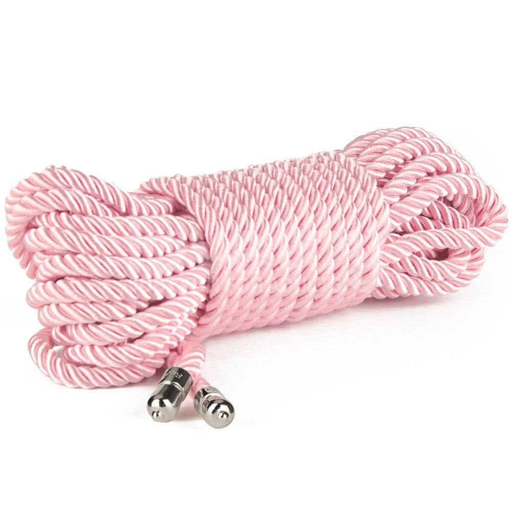 Rebellion Reign Silky Bondage Rope - Pink 10 metre length - BONDAGE - TOYS