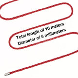 Rebellion Reign Silky Bondage Rope - Red 10 metre length - BONDAGE - TOYS