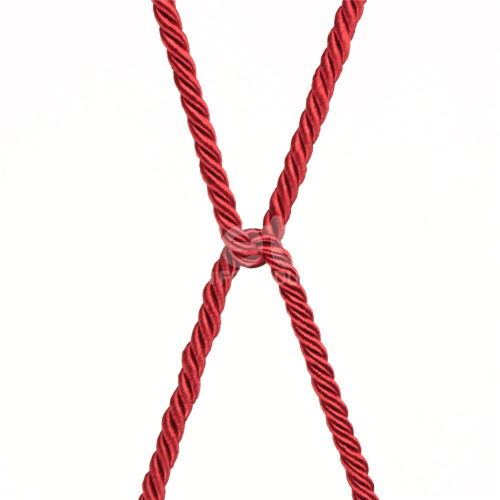 Rebellion Reign Silky Bondage Rope - Red 10 metre length - BONDAGE - TOYS
