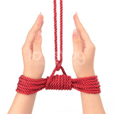 Rebellion Reign Silky Bondage Rope - Red 10 metre length - BONDAGE - TOYS