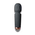 Rechargeable 16 Mode Silicone Mini Wand Black Tulip - Adult Toys