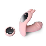 Rechargeable Rabbit Vibrator Wireless Control Pink - Sex Toys