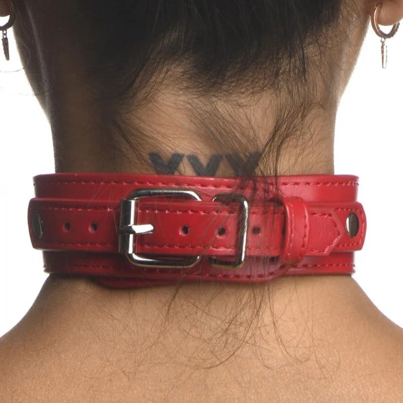 Red Female Chest Harness S/M - Adult Toys