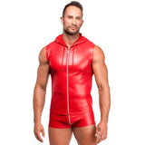 Red Ignite Hooded Vest - Lingerie