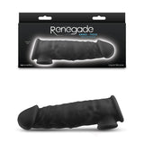 Renegade Annex - Thick Black 18.6 cm Penis Extender Sleeve - SLEEVES - Naughty by Nature Adult Store