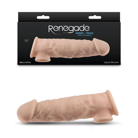Renegade Annex - Thick Flesh 18.6 cm Penis Extender Sleeve - SLEEVES