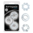 Renegade Chubbies - Clear Cock Rings - Set of 3 - COCK RINGS