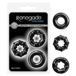 Renegade - Dyno Rings - Black Cock Rings - Set of 3 - COCK RINGS