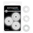 Renegade - Dyno Rings - Clear Cock Rings - Set of 3 - COCK RINGS
