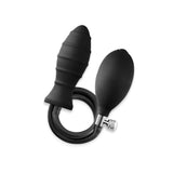 Renegade InflataPlay - Black 10.5 cm Inflatable Butt Plug - ANAL TOYS