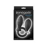 Renegade InflataPlay - Black 10.5 cm Inflatable Butt Plug - ANAL TOYS