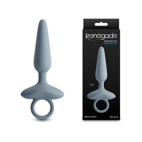 Renegade Maverick - Grey Vibrating Butt Plug - Naughty by Nature Adult Store