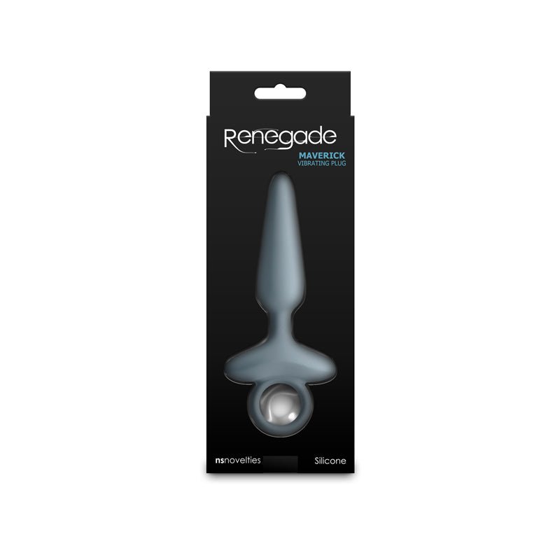 Renegade Maverick - Grey Vibrating Butt Plug - Naughty by Nature Adult Store