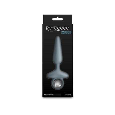 Renegade Maverick - Grey Vibrating Butt Plug - Naughty by Nature Adult Store