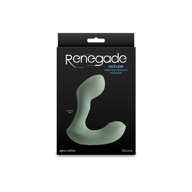 Renegade Outlaw - Sage - Green Vibrating Prostate Massager - ANAL TOYS