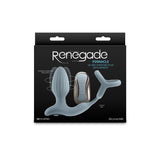 Renegade Pinnacle - Grey Vibrating Butt Plug with Cock Ring - ANAL TOYS