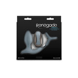 Renegade Pinnacle - Grey Vibrating Butt Plug with Cock Ring - ANAL TOYS