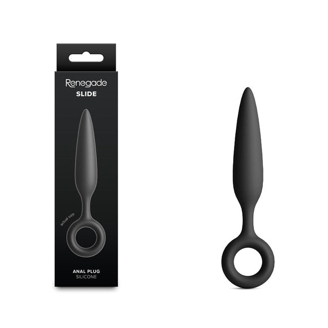 Renegade Slide Black Anal Plug 12.7 cm Premium Pleasure Accessory - ANAL TOYS