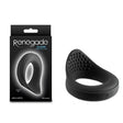 Renegade Slider - Black - Black USB Rechargeable Vibrating Cock Ring - COCK RINGS