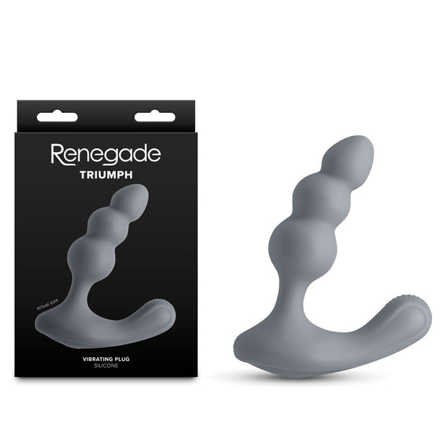 Renegade Thumper Grey USB Rechargeable Prostate Massager 13.1 Cm - ANAL TOYS