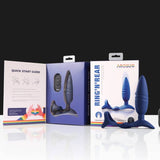 Ring'n'Rear Dual Thrusting Anal Probe with Cockring and Remote - Adult Toys
