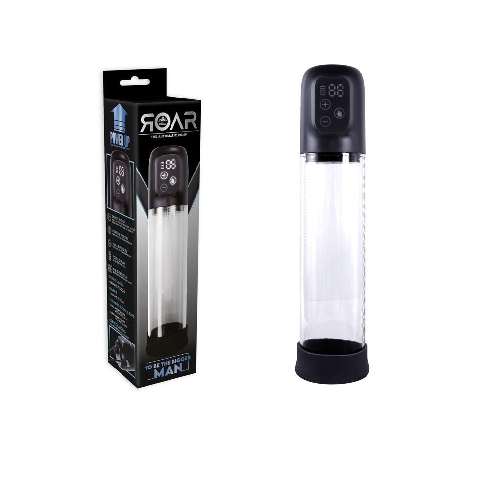 Roar - Clear 20 cm USB Rechargeable Penis Pump - PUMPS