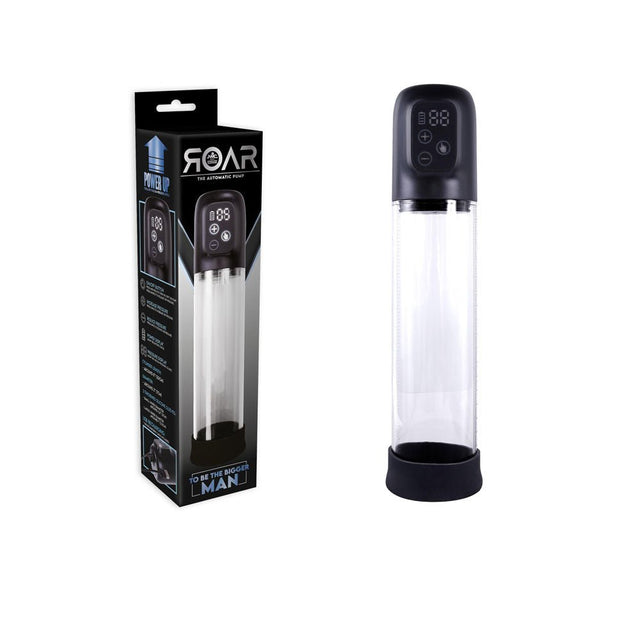 Roar - Clear 20 cm USB Rechargeable Penis Pump - PUMPS