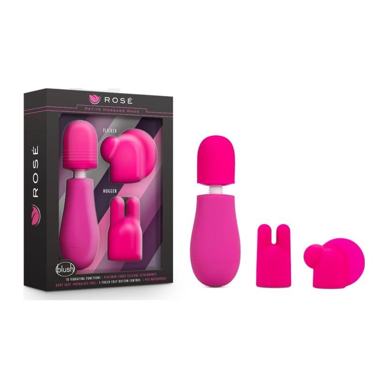 Rose Petite Massage Wand Pink - Adult Toys