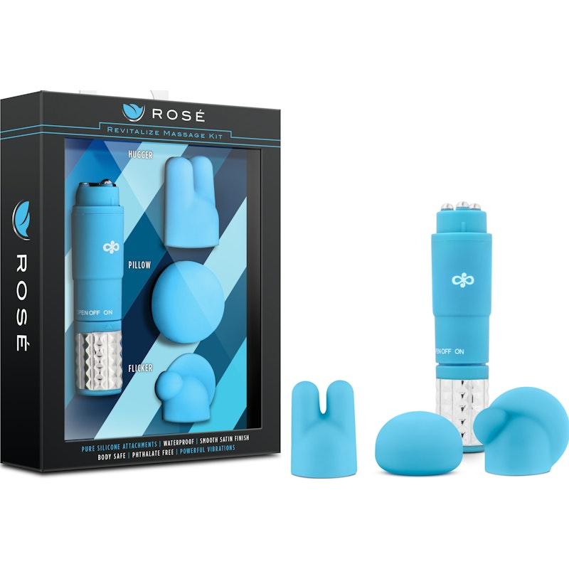 Rose Revitalize Massage Kit Blue - Adult Toys