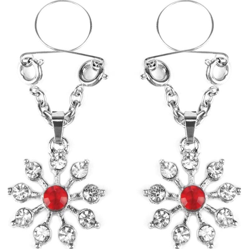 Ruby and Diamond Star Nipple Jewellery - Lingerie