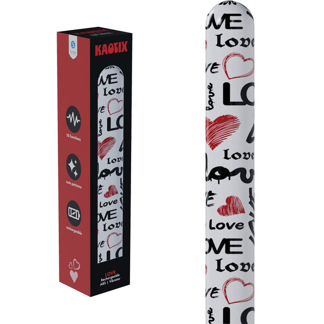 S Line Kaotix Love White 17.8 Cm USB Rechargeable Vibrator - VIBRATORS